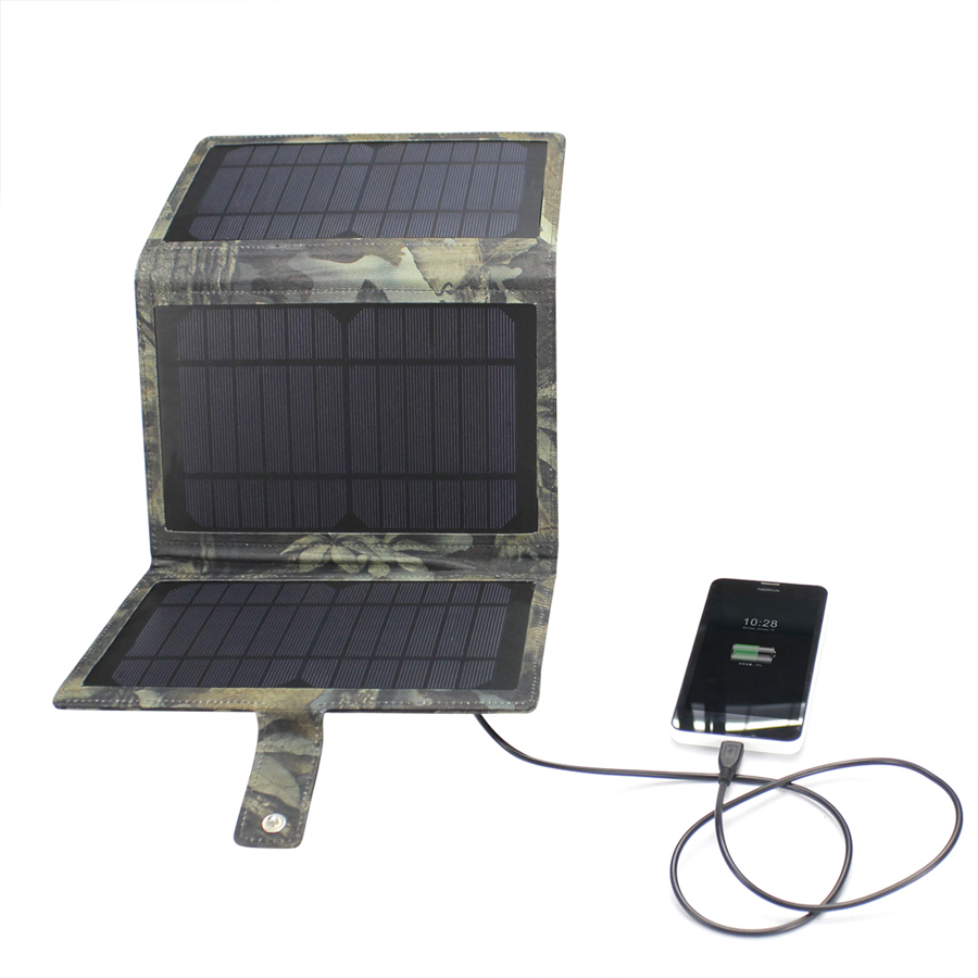 10w 3-panel Folding Solar Charger